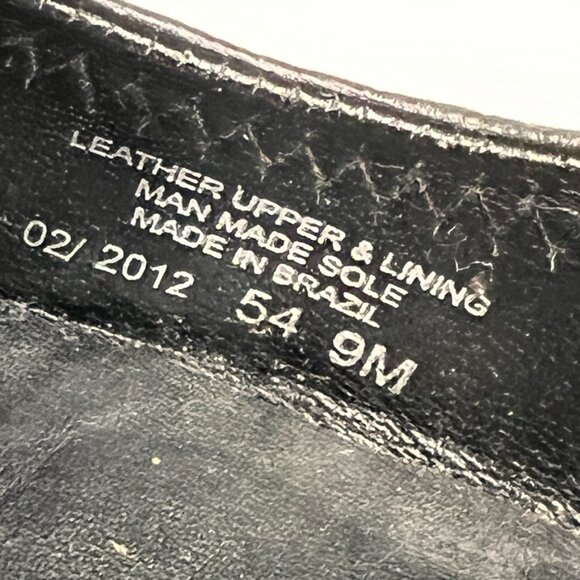 Tory Burch Wedge Women 9 Leather Pebble Sally Medallion Heel Work Party Core Ex - Picture 12 of 13